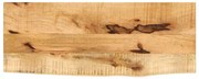 370322 vidaXL Плот за маса, 80x20x2,5 см, жив ръб, грубо мангово дърво масив