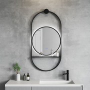 LED огледало SAVONA BLACK 1943MBK, Inter Ceramic, 60x124см