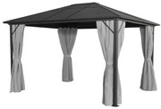 ГРАДИНСКА ШАТРА СИВА 365/300/260 СМ AMBIA GARDEN 75263060007