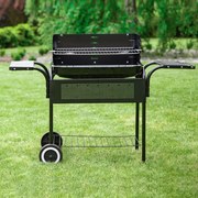 Голям градински грил на дървени въглища