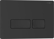 Mexen Tex 04 бутон за промиване, черен матов - 6104-02