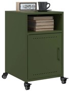 846725 vidaXL Нощни шкафчета 2 бр маслиненозелени 36x39x59 см стомана