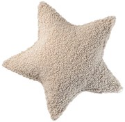 Светлокафява детска възглавница за диван от букле Star – Wigiwama
