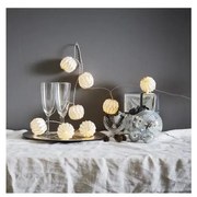 Eglo 411099 - LED Коледни лампички ORIGAM 10xLED/2,75m бял/сребрист