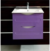 Конзолен PVC шкаф ICP 6093 Purple "ЕВАН"с умивалник, 60x46x54см