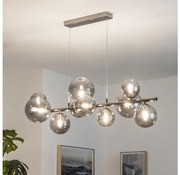 Brilagi - LED полилей на кабел MILLA 10xG9/3W/230V черен хром/опушено