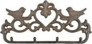 Esschert Design - Чугунена закачалка за инструменти ПТИЦИ