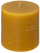 Свещ без аромат atmosphera Olia, Кръгла, 10x10 cm - Жълт
