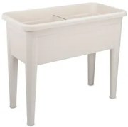 Градински сандък с крака Emerald 60L бял (AB01/V680)