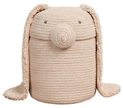 Кремава текстилна детска кошница за играчки ø 25x30 cm Rita the Rabbit – Lorena Canals