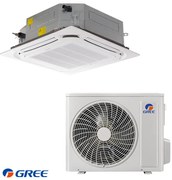 Касетъчен климатик Gree GUD71T1 + GUD71W1/NhA-S, 24000 BTU, 49 м2, A++, R-32, Бял