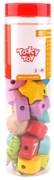 Tooky Toy - Дървена игра за низане Числа и форми TY875