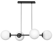 Полилей ФИОРЕ, черен/бял, 4xE27