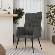 Sonata H Wingback стол, черен, канава