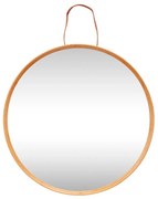 Стенно огледало с бамбукова рамка ø 60 cm Mood - Hübsch