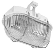 Външно таванно осветително тяло OVAL 1xE27/60W/230V IP44 бяло