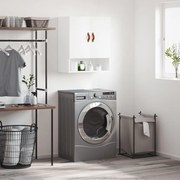 829884 vidaXL Стенен шкаф, бял, 60x31x70 см, инженерно дърво