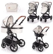 Бебешка комбинирана количка LUMINA SET LORELLI - Grey
