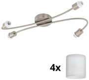 Eglo - LED Спот MY CHOICE 4xE14/4W/230V хром/бял