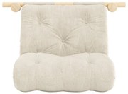 Кремаво кресло от рипсено кадифе Hooked – Karup Design