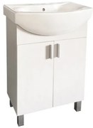 Долен шкаф за баня ICP 5544, Inter Ceramic, PVC, бял, с умивалник, 44x85x55см