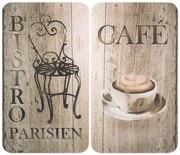 Комплект от 2 стъклени капака за печка, 52 x 30 cm Bistro - Wenko