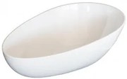 Alkan - Меламинова купа яйце скосена бяла 36x24xh8-14см (K-2047)