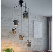 Eglo 39856 - Полилей HILCOTT за повърхностен монтаж, 5xE27/40W/230V