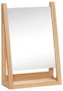 Дъбово козметично огледало Natur, 22 x 32 cm - Hübsch