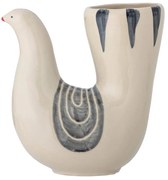 Кремава ръчно рисувана керамична ваза (височина 19 см) Trudy - Bloomingville