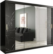 Гардероб Marmur Plus ΙΙ-Black marble