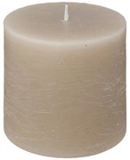 Свещ без аромат atmosphera Olia, Кръгла, 10x10 cm - Бежов