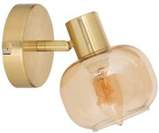 Лампа atmosphera Pilia, 10 cm, Метал и кехлибарено стъкло