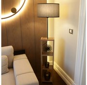 Подова лампа AYD 1xE27/40W/230V кафява/сива