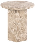 Мраморна кръгла странична масичка ø 50 cm Naxos – Actona