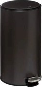 Кош за отпадъци 5Five Delta, Метал, Черен, 30 L, 31.5x31.5x62 cm