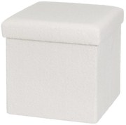 Бяла табуретка от букле Ecru – Casa Selección