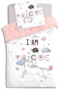 Детско двулицево спално бельо atmosphera Unicorn, 140x200 cm, Памук