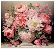 Диамантен Гоблен Hobby, Розови цветя, Розов/бял