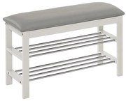 Shoe rack 48x81 см бял/сив