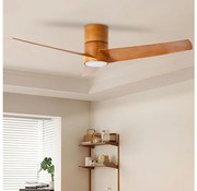ZEVENTI - LED Вентилатор за таван BARROSA LED/18W/230V Wi-Fi Tuya кафяв + д.у.