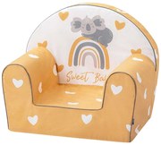 BUBABA Детски фотьойл ЖЪЛТО СЪРЦЕ