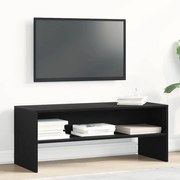 862392 vidaXL ТВ шкаф, черен дъб, 100x40x40 см, ПДЧ