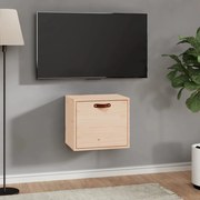 818345 vidaXL Стенен шкаф, 40x30x35 см, бор масив