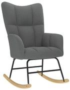 4016790 vidaXL Люлеещ стол, тъмносив, текстил