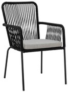 Черни трапезни столове в комплект от 2 броя Santino – Bloomingville