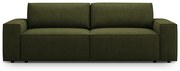 Тъмнозелен разтегателен диван от букле 247 cm Jodie – Micadoni Home