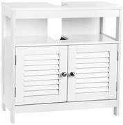 Бял шкаф за баня EIKE