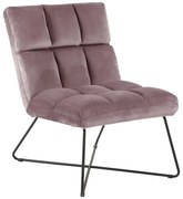 Розово кадифено кресло Alba – Actona