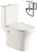 Моноблок ICC 7937S BIDET, Inter Ceramic, седалка и капак, порцелан, бял, с биде, 83x65x37.5см